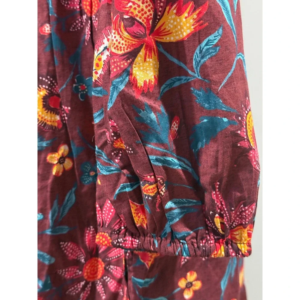 Sundance NWOT Eternal Summer Dress Boho Floral Tiered Midi Dress‎ Size S